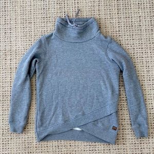 Roxy cowl neck fleece sweatshirt
